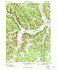Pittsfield Pennsylvania Historical topographic map, 1:24000 scale, 7.5 X 7.5 Minute, Year 1968