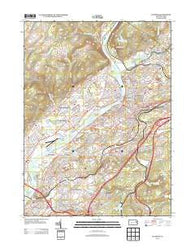 Pittston Pennsylvania Historical topographic map, 1:24000 scale, 7.5 X 7.5 Minute, Year 2013