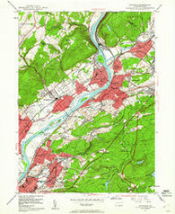 Pittston Pennsylvania Historical topographic map, 1:24000 scale, 7.5 X 7.5 Minute, Year 1947