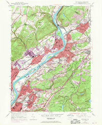 Pittston Pennsylvania Historical topographic map, 1:24000 scale, 7.5 X 7.5 Minute, Year 1947