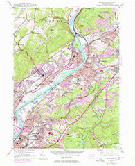 Pittston Pennsylvania Historical topographic map, 1:24000 scale, 7.5 X 7.5 Minute, Year 1947
