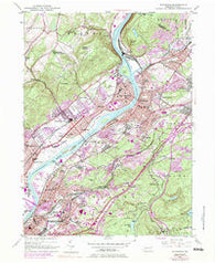 Pittston Pennsylvania Historical topographic map, 1:24000 scale, 7.5 X 7.5 Minute, Year 1947