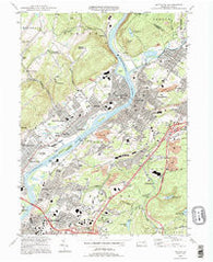 Pittston Pennsylvania Historical topographic map, 1:24000 scale, 7.5 X 7.5 Minute, Year 1994
