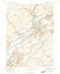 Pittston Pennsylvania Historical topographic map, 1:24000 scale, 7.5 X 7.5 Minute, Year 1949