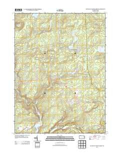 Pleasant View Summit Pennsylvania Historical topographic map, 1:24000 scale, 7.5 X 7.5 Minute, Year 2013