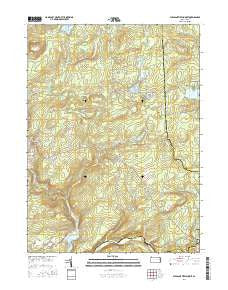 Pleasant View Summit Pennsylvania Current topographic map, 1:24000 scale, 7.5 X 7.5 Minute, Year 2016