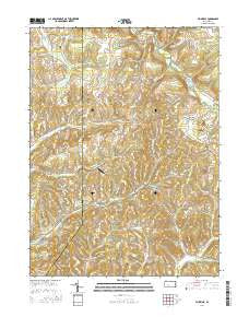 Plumville Pennsylvania Current topographic map, 1:24000 scale, 7.5 X 7.5 Minute, Year 2016
