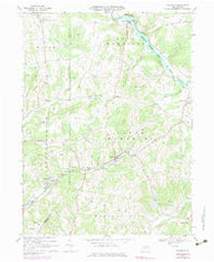 Plumville Pennsylvania Historical topographic map, 1:24000 scale, 7.5 X 7.5 Minute, Year 1968