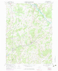 Plumville Pennsylvania Historical topographic map, 1:24000 scale, 7.5 X 7.5 Minute, Year 1968