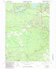 Pocono Pines Pennsylvania Historical topographic map, 1:24000 scale, 7.5 X 7.5 Minute, Year 1966