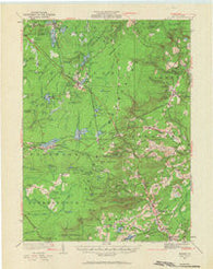 Pocono Pennsylvania Historical topographic map, 1:62500 scale, 15 X 15 Minute, Year 1921