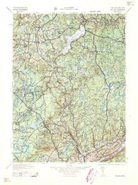 Pocono Pennsylvania Historical topographic map, 1:125000 scale, 30 X 30 Minute, Year 1959