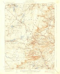 Pocono Pennsylvania Historical topographic map, 1:62500 scale, 15 X 15 Minute, Year 1923