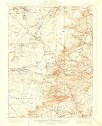Pocono Pennsylvania Historical topographic map, 1:62500 scale, 15 X 15 Minute, Year 1923