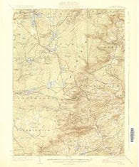 Pocono Pennsylvania Historical topographic map, 1:62500 scale, 15 X 15 Minute, Year 1923
