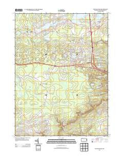 Pocono Pines Pennsylvania Historical topographic map, 1:24000 scale, 7.5 X 7.5 Minute, Year 2013