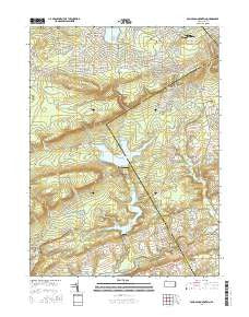 Pohopoco Mountain Pennsylvania Current topographic map, 1:24000 scale, 7.5 X 7.5 Minute, Year 2016