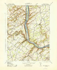 Point Pleasant Pennsylvania Historical topographic map, 1:31680 scale, 7.5 X 7.5 Minute, Year 1943
