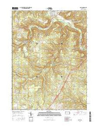 Polk Pennsylvania Current topographic map, 1:24000 scale, 7.5 X 7.5 Minute, Year 2016