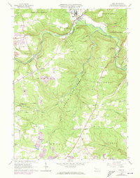 Polk Pennsylvania Historical topographic map, 1:24000 scale, 7.5 X 7.5 Minute, Year 1963