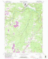 Polk Pennsylvania Historical topographic map, 1:24000 scale, 7.5 X 7.5 Minute, Year 1963