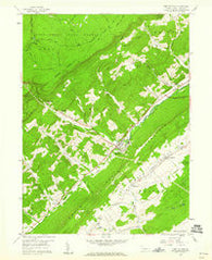 Port Matilda Pennsylvania Historical topographic map, 1:24000 scale, 7.5 X 7.5 Minute, Year 1959