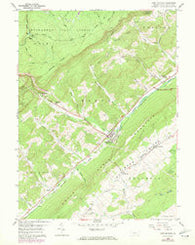 Port Matilda Pennsylvania Historical topographic map, 1:24000 scale, 7.5 X 7.5 Minute, Year 1959
