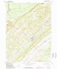 Port Matilda Pennsylvania Historical topographic map, 1:24000 scale, 7.5 X 7.5 Minute, Year 1959