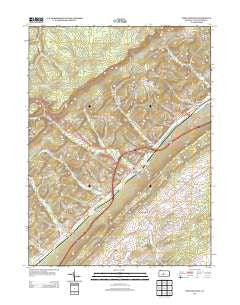 Port Matilda Pennsylvania Historical topographic map, 1:24000 scale, 7.5 X 7.5 Minute, Year 2013