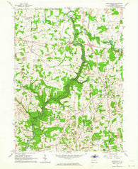 Portersville Pennsylvania Historical topographic map, 1:24000 scale, 7.5 X 7.5 Minute, Year 1961