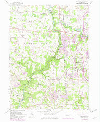 Portersville Pennsylvania Historical topographic map, 1:24000 scale, 7.5 X 7.5 Minute, Year 1961