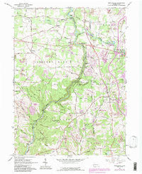 Portersville Pennsylvania Historical topographic map, 1:24000 scale, 7.5 X 7.5 Minute, Year 1961