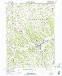 Potter Brook Pennsylvania Historical topographic map, 1:24000 scale, 7.5 X 7.5 Minute, Year 1957