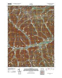 Potter Brook Pennsylvania Historical topographic map, 1:24000 scale, 7.5 X 7.5 Minute, Year 2010