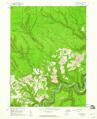 Pottersdale Pennsylvania Historical topographic map, 1:24000 scale, 7.5 X 7.5 Minute, Year 1959