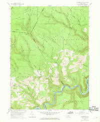 Pottersdale Pennsylvania Historical topographic map, 1:24000 scale, 7.5 X 7.5 Minute, Year 1959