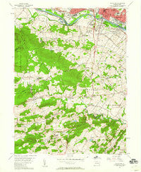 Pottstown Pennsylvania Historical topographic map, 1:24000 scale, 7.5 X 7.5 Minute, Year 1956