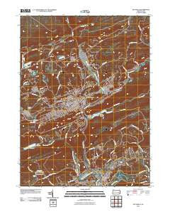 Pottsville Pennsylvania Historical topographic map, 1:24000 scale, 7.5 X 7.5 Minute, Year 2010