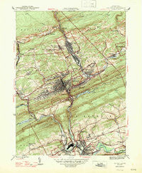 Pottsville Pennsylvania Historical topographic map, 1:31680 scale, 7.5 X 7.5 Minute, Year 1944