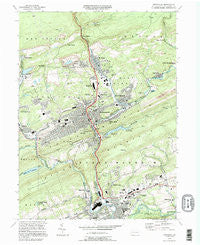 Pottsville Pennsylvania Historical topographic map, 1:24000 scale, 7.5 X 7.5 Minute, Year 1994