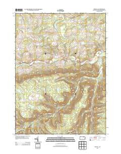 Powell Pennsylvania Historical topographic map, 1:24000 scale, 7.5 X 7.5 Minute, Year 2013
