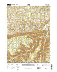Powell Pennsylvania Current topographic map, 1:24000 scale, 7.5 X 7.5 Minute, Year 2016