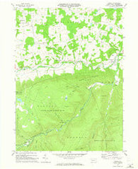 Powell Pennsylvania Historical topographic map, 1:24000 scale, 7.5 X 7.5 Minute, Year 1969