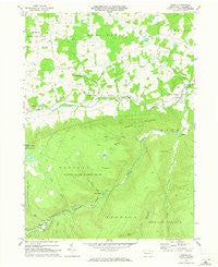 Powell Pennsylvania Historical topographic map, 1:24000 scale, 7.5 X 7.5 Minute, Year 1969
