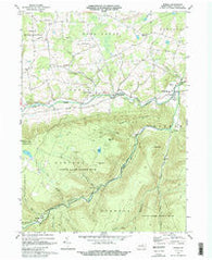 Powell Pennsylvania Historical topographic map, 1:24000 scale, 7.5 X 7.5 Minute, Year 1969