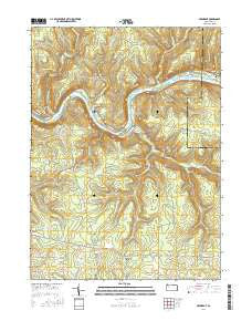 President Pennsylvania Current topographic map, 1:24000 scale, 7.5 X 7.5 Minute, Year 2016