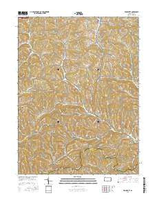 Prosperity Pennsylvania Current topographic map, 1:24000 scale, 7.5 X 7.5 Minute, Year 2016