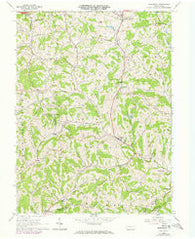 Prosperity Pennsylvania Historical topographic map, 1:24000 scale, 7.5 X 7.5 Minute, Year 1964