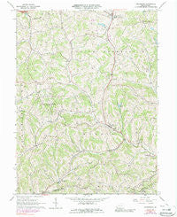 Prosperity Pennsylvania Historical topographic map, 1:24000 scale, 7.5 X 7.5 Minute, Year 1964