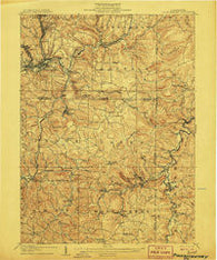 Punxsutawney Pennsylvania Historical topographic map, 1:62500 scale, 15 X 15 Minute, Year 1906
